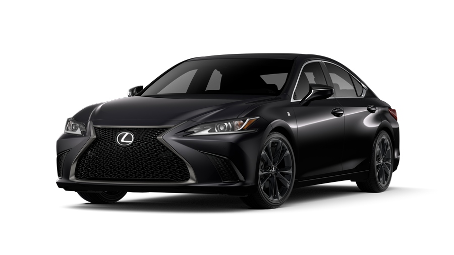 Exterior of the Lexus ES 350 F SPORT Handling shown in Caviar.